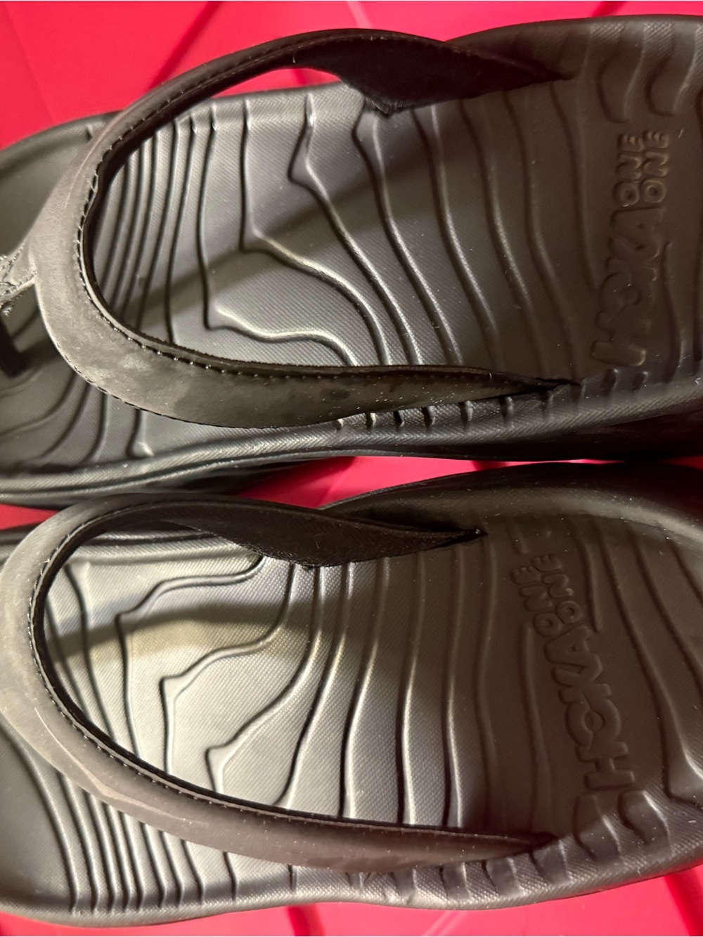 HOKA Ora Recovery Flip 2 Black Sandals Flip Flops Women’s Size 8 - Picture 3 of 9